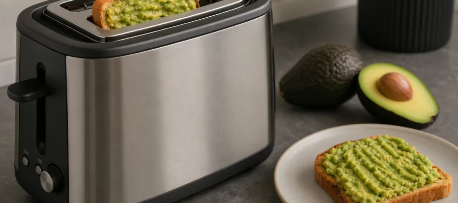 Avocado-Toast im Toaster zubereiten