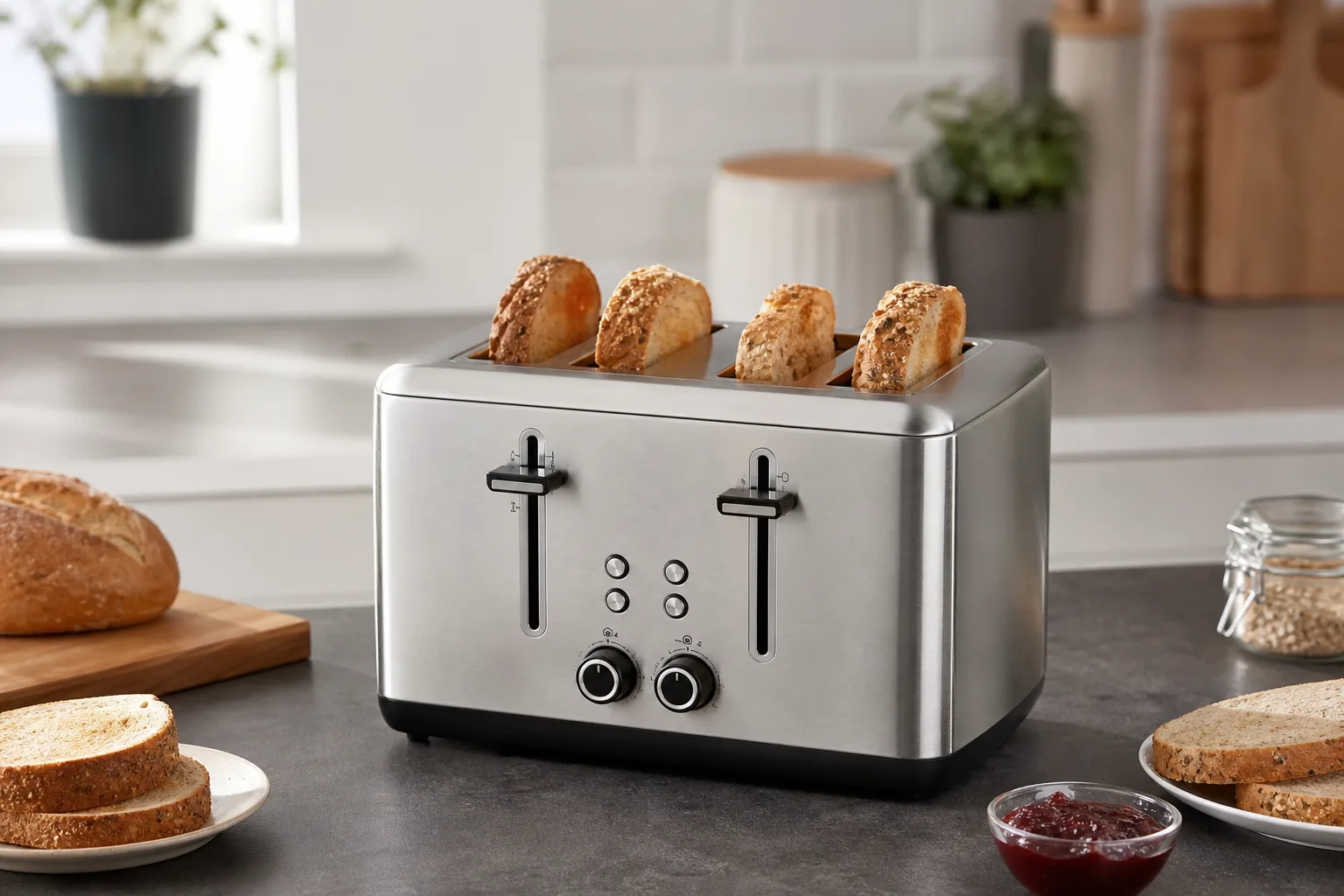 Bester Toaster fuer Familien: Grosse Kapazitaet und Schnelligkeit