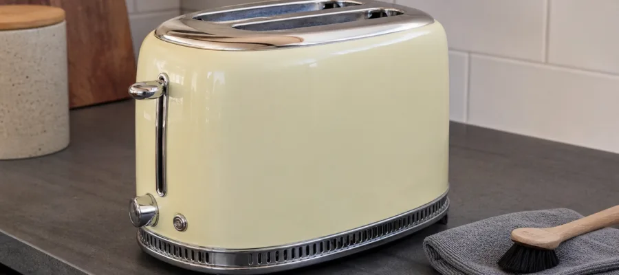 Retro-Toaster reinigen und pflegen: Lackschutz und Chromteile