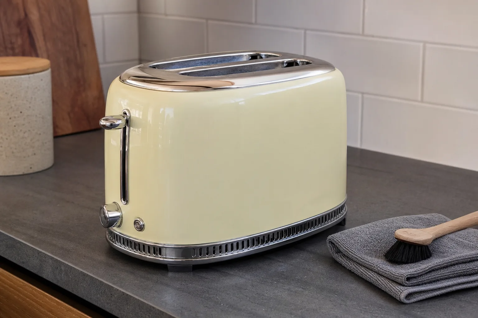 Retro-Toaster reinigen und pflegen: Lackschutz und Chromteile