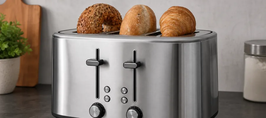 Toaster fuer Bagels, Broetchen und Croissants einstellen: Tipps fuer Textur und Braeunung