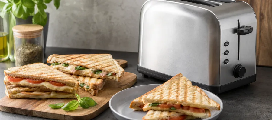 Toaster-Sandwiches & Paninis: schnelle Rezepte fuer Mittagsgerichte